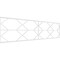 Ekena Millwork Set of Four Panels for 94 1/2"W x 24 1/4"H Fraser Fretwork Wainscot Wall Paneling WPKP12X01X47FSR - alternate 1